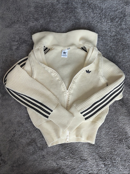 adidas Tops - ADIDAS Knitted Crochet Firebird Track Top